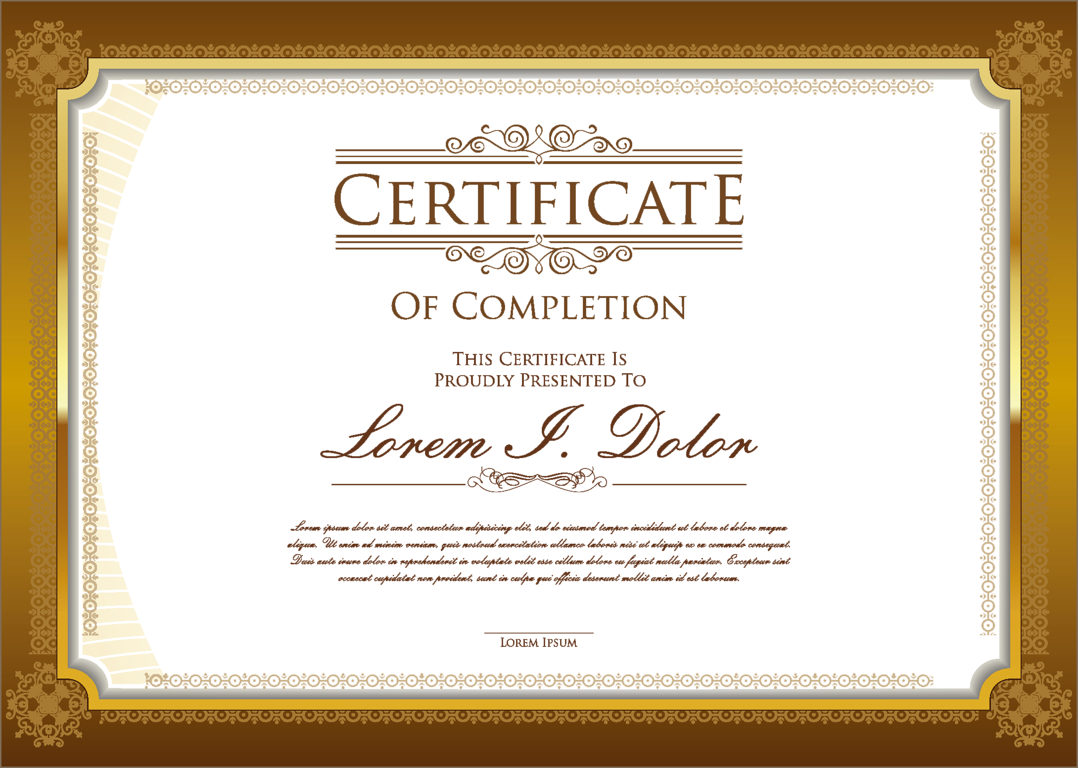 Sample Certificate